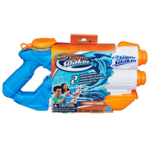 nerf super soaker twin tide pistolas de agua.